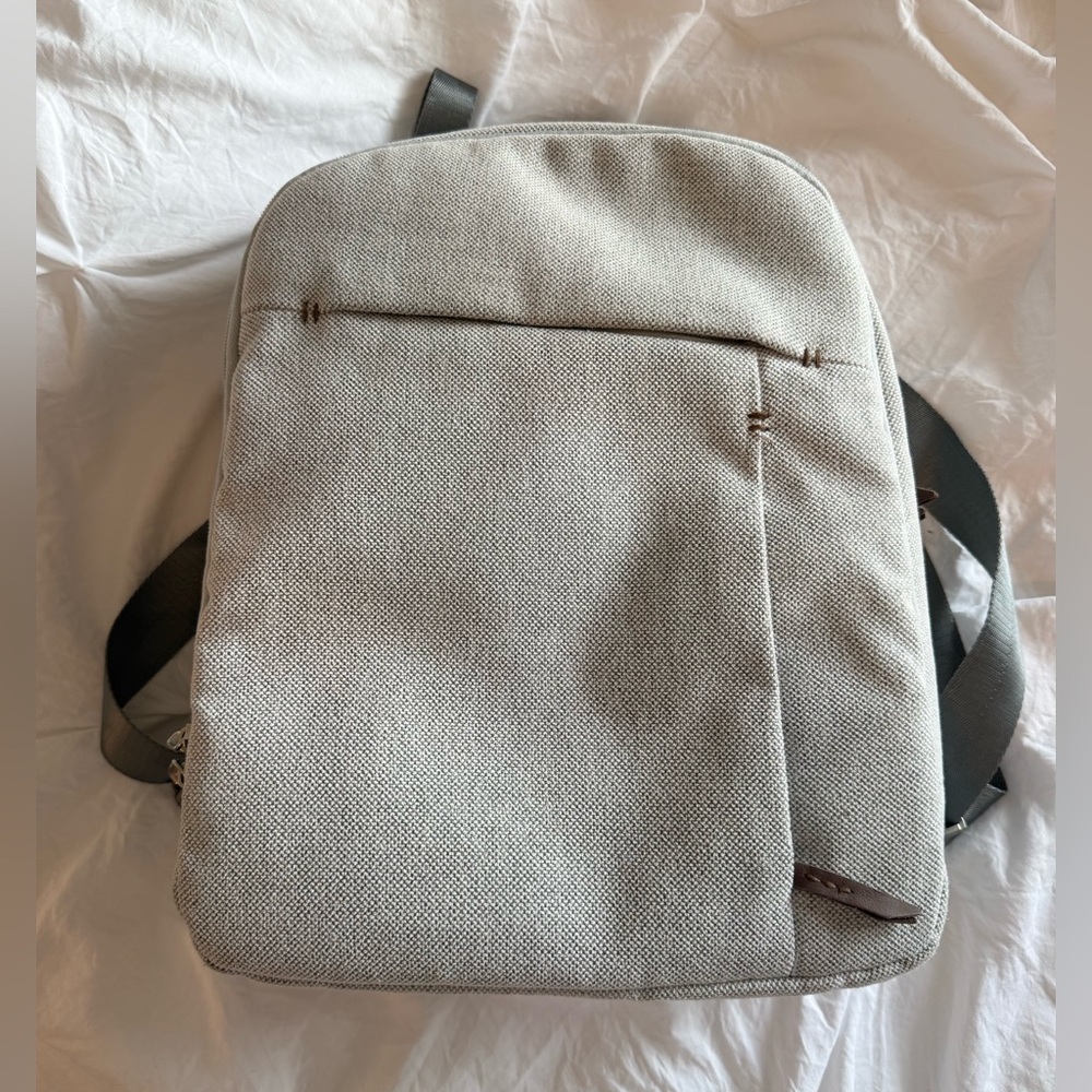 UPPAbaby Diaper Bag Backpack - Savannah (Pearl Gray Jacquard / Chestnut Leather)